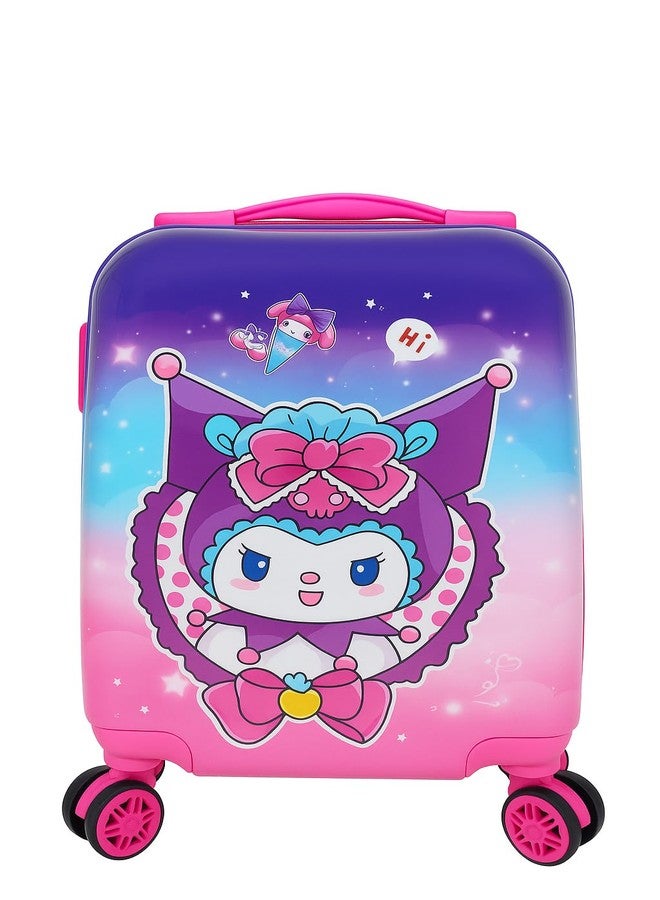 Swarn Products حقيبة سفر للأطفال من سوارن برودكتس، مصنوعة من البولي كربونات الوردي الخفيف للغاية، مزودة بعجلات (18 بوصة). - Image 1